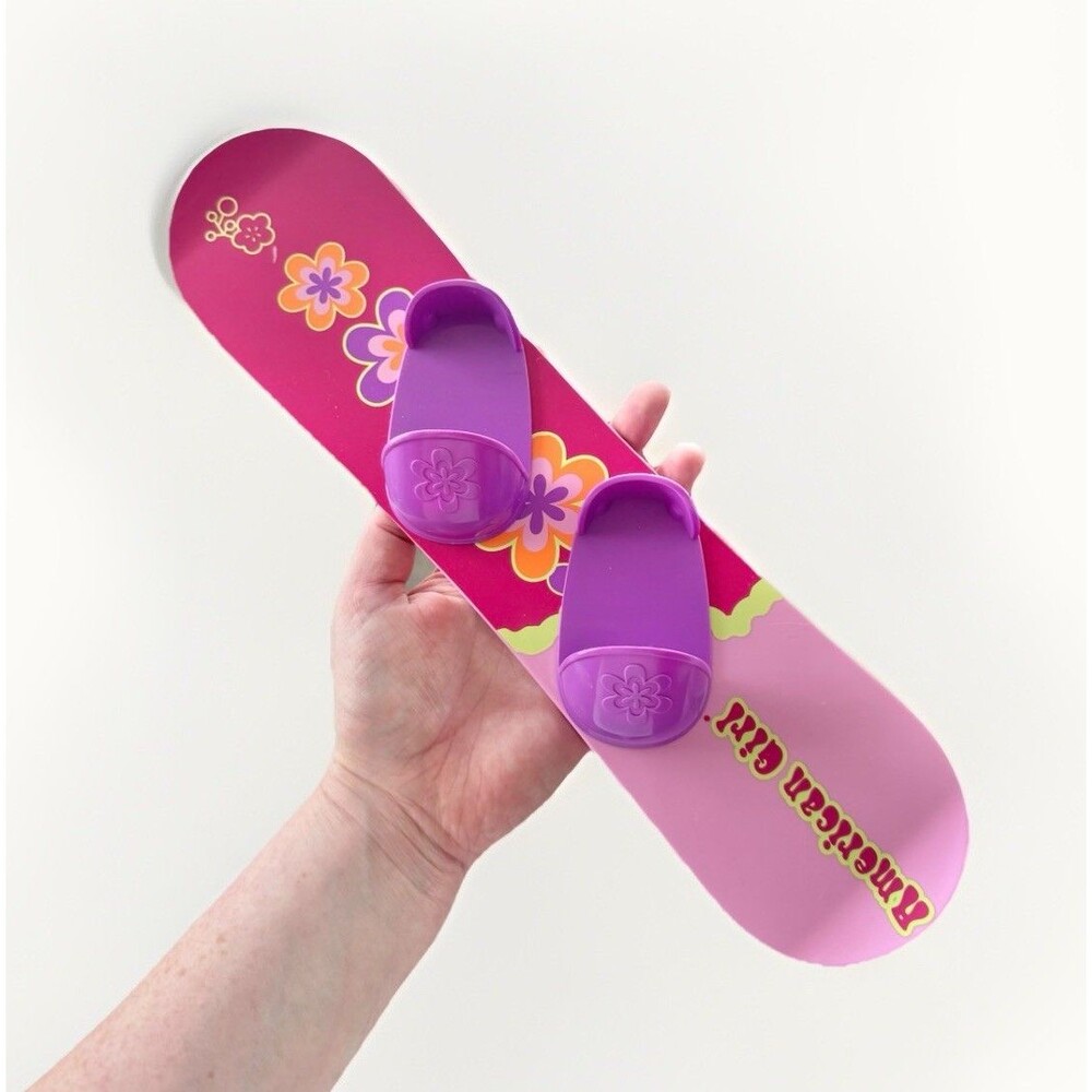 American Girl AG Snowboard Pink with flowers 18” Dolls Retired
